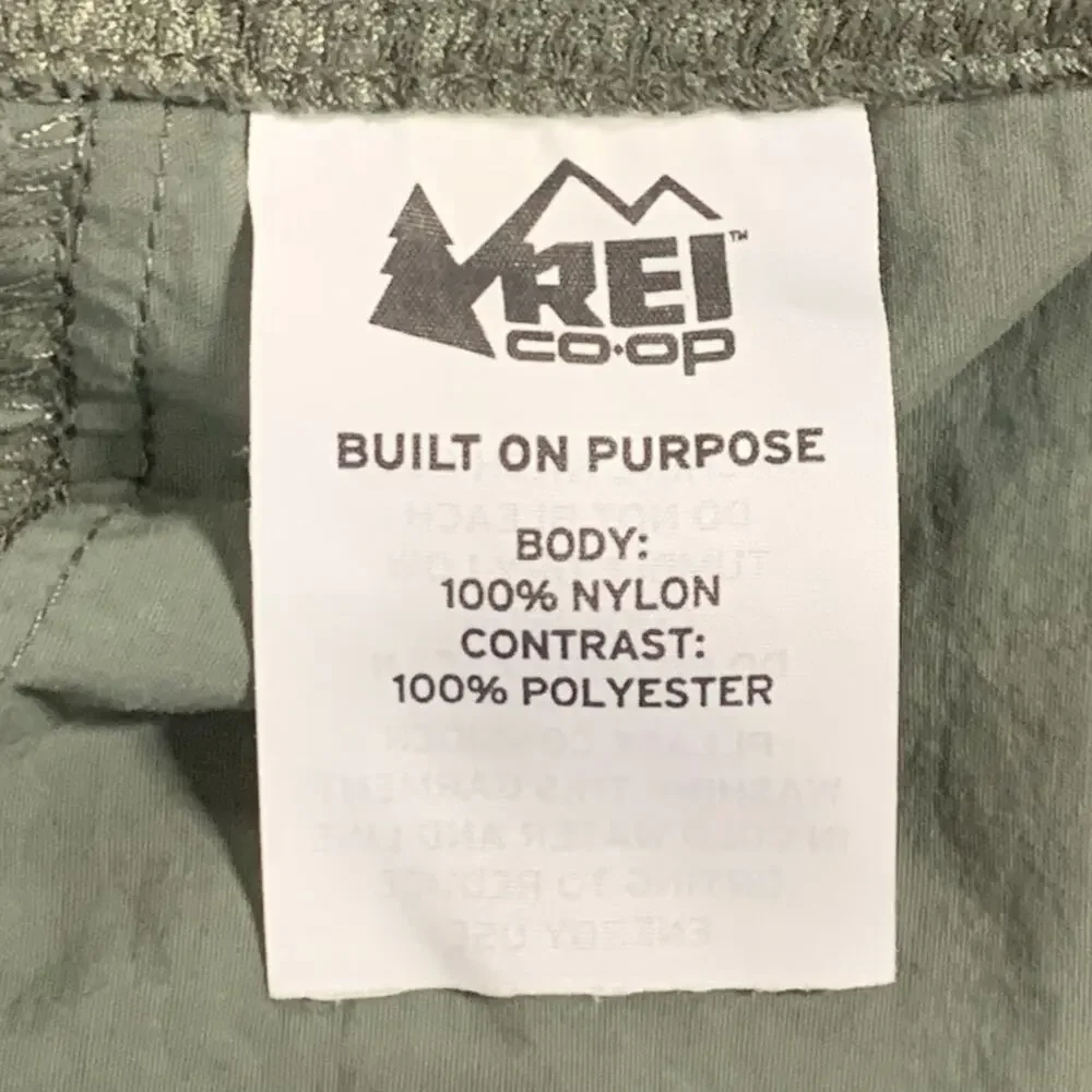Rei Co-Op 34 Shorts Mens Green Cargo Hiking Gorpcore Outdoor Travel